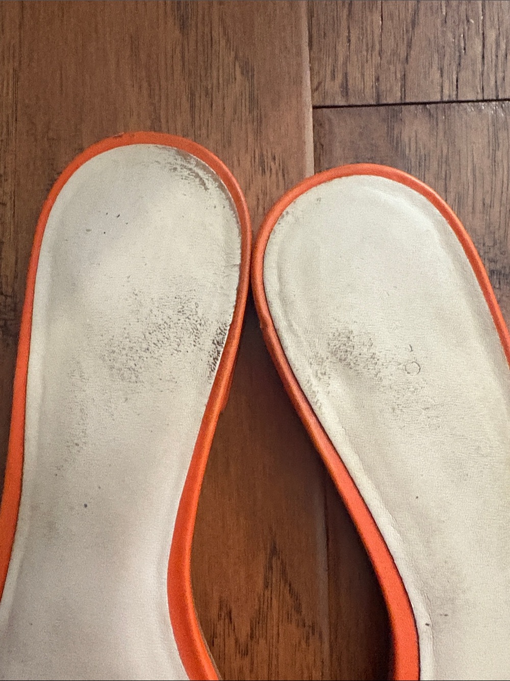 kate spade Orange Leather Slide Mules with Silver Logo - Picture 3 of 5